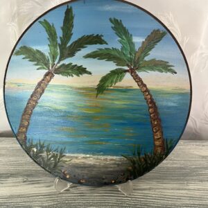 El yapımı ahşap pano 25x25 cm