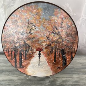 El yapımı ahşap pano 25x25 cm