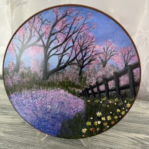 El yapımı ahşap pano 25x25 cm