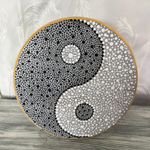 El yapımı ahşap pano 25x25 cm