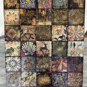 El yapımı etnik tablo 50x60 cm
